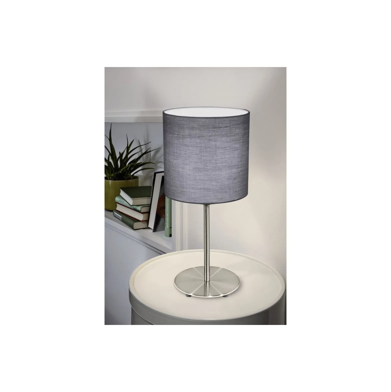 Eglo Bordslampa Pasteri Stål Satin Nickel | IP20 - Passande för 1x E27