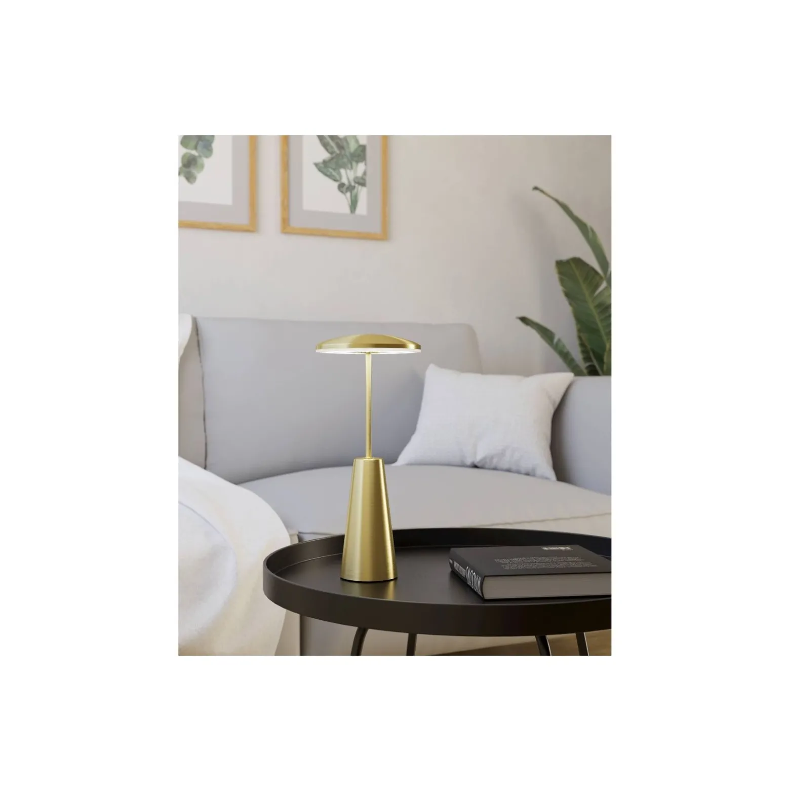 Eglo Bordslampa Piccola Stål Guld 2W 270lm - 824-830-840 CCT | IP54 - Touch Dimbar - USB-C
