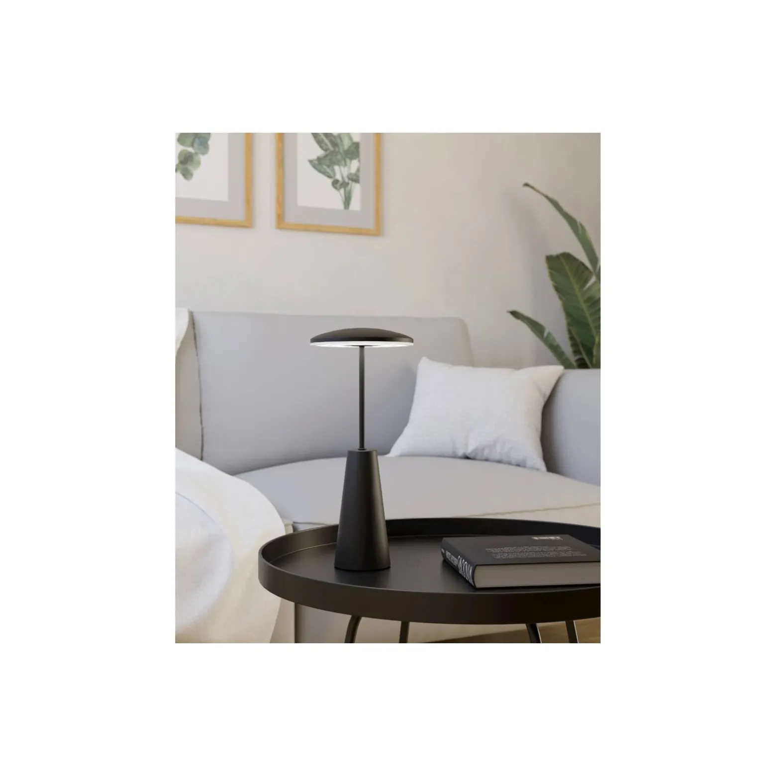 Eglo Bordslampa Piccola Stål Svart 2W 270lm - 824-830-840 CCT | IP54 - Touch Dimbar - USB-C