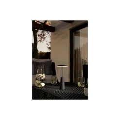 Eglo Bordslampa Piccola Stål Svart 2W 270lm - 824-830-840 CCT | IP54 - Touch Dimbar - USB-C