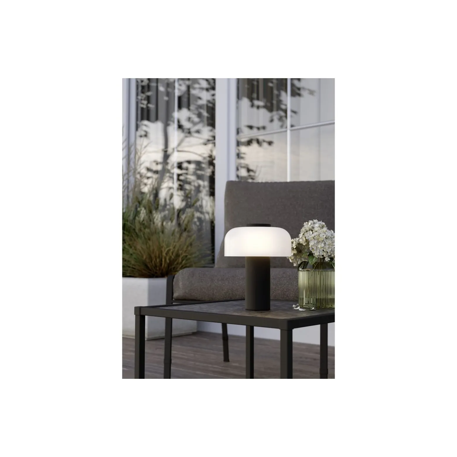 Eglo Bordslampa Ponente Stål Svart 2W 250lm - 824-840 Justerbar Vit | IP54 - Touch Dimbar