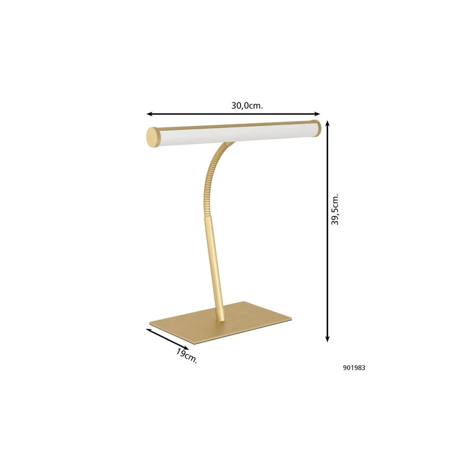 Eglo Bordslampa Riccione Stål Mässing 5W 500lm - 827-840-865 CCT | Dimbar