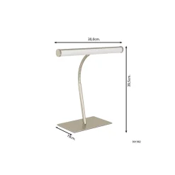 Eglo Bordslampa Riccione Stål Satin Nickel 5W 500lm - 827-840-865 CCT | Dimbar
