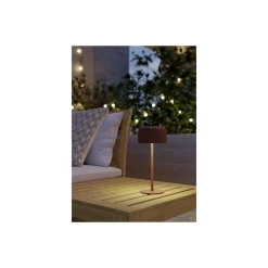 Eglo Bordslampa Roccanova Solar Stål Apelsin 2W 270lm - 830 Varm Vit | IP44 - Touchdimmerbar - USB-C