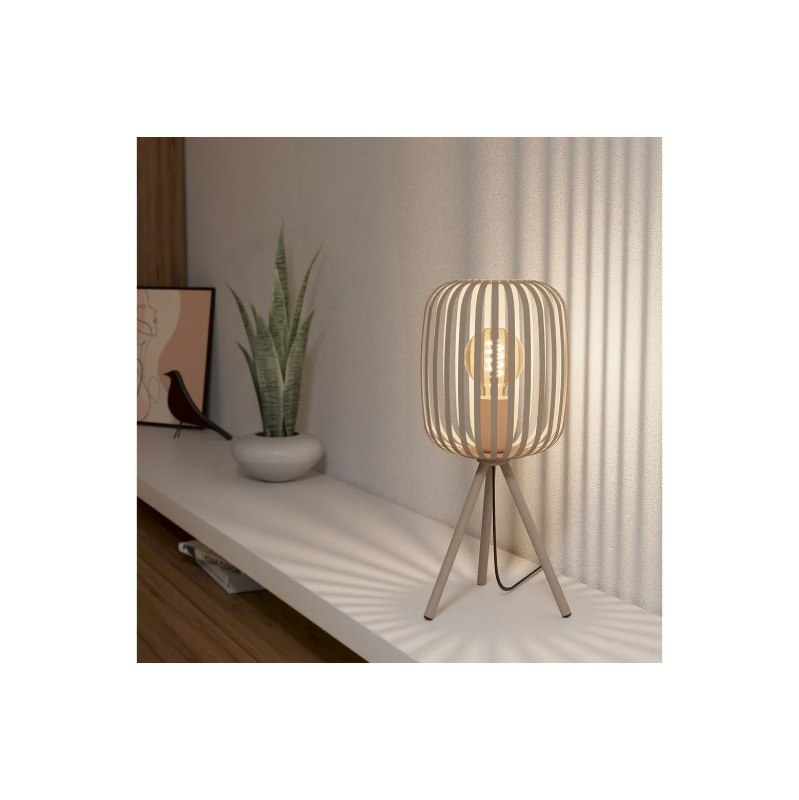 Eglo Bordslampa Romazzina Stål Sanded | IP20 - Passande för 1x E27
