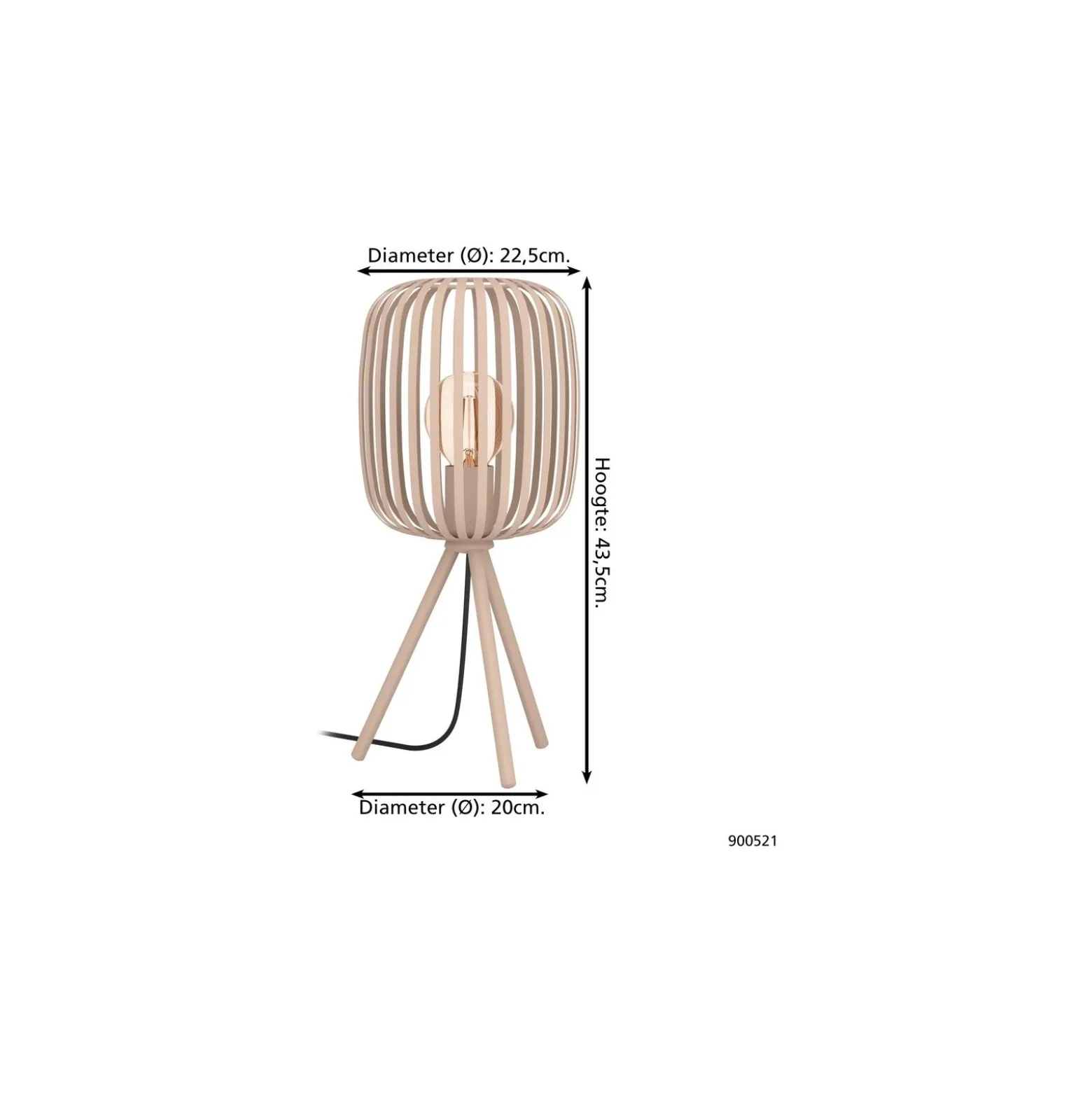 Eglo Bordslampa Romazzina Stål Sanded | IP20 - Passande för 1x E27