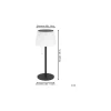Eglo Bordslampa Scordiano Solar Stål Svart 2W 220lm - 830-840-865 CCT | IP44 - USB-C