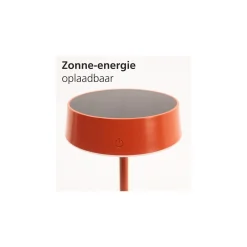 Eglo Bordslampa Simeri Solar Stål Apelsin 3W 250lm - 830-860 Justerbar Vit | IP44 - Touchdimmerbar - USB-C