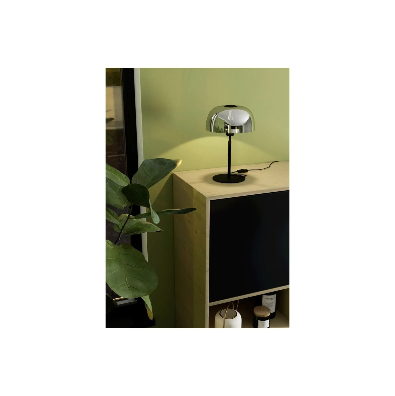 Eglo Bordslampa Solo 2 Stål Svart | IP20 - Passande för 1x E27