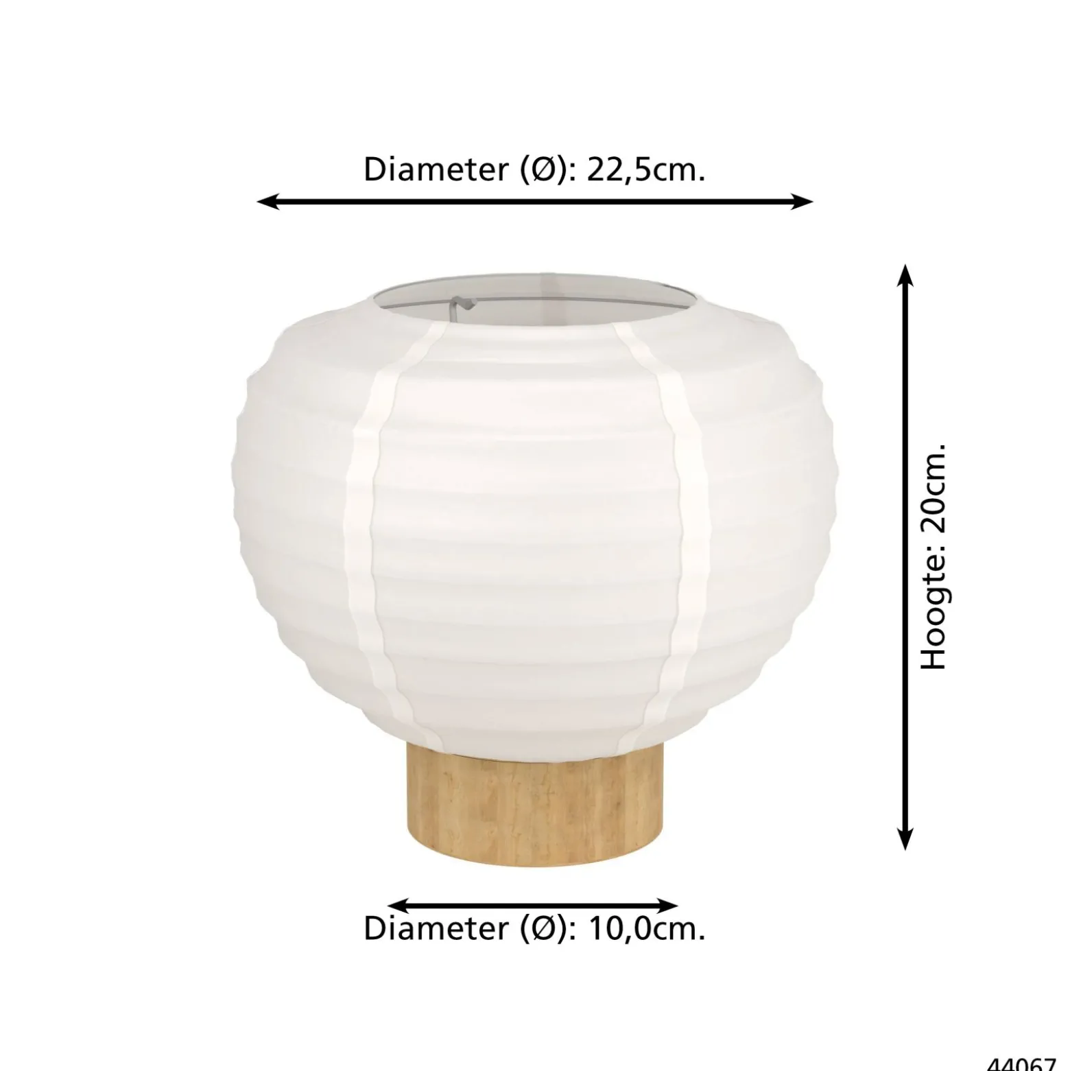 Eglo Bordslampa Summerhill Trä Stål Brun | Passande För 1x E27