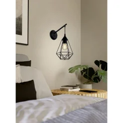 Eglo Bordslampa Tarbes Stål Svart | Passande För 1x E27