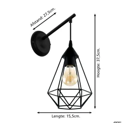 Eglo Bordslampa Tarbes Stål Svart | Passande För 1x E27