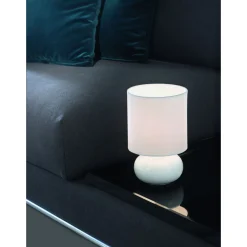 Eglo Bordslampa Trondio Ceramic Vit | Passande För 1x E14