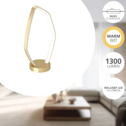 Eglo Bordslampa Vallerosa Aluminium Guld 10W 1300lm - 830 Varm Vit