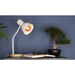 Eglo Bordslampa Veradal Trä Vit | Passande För 1x E27