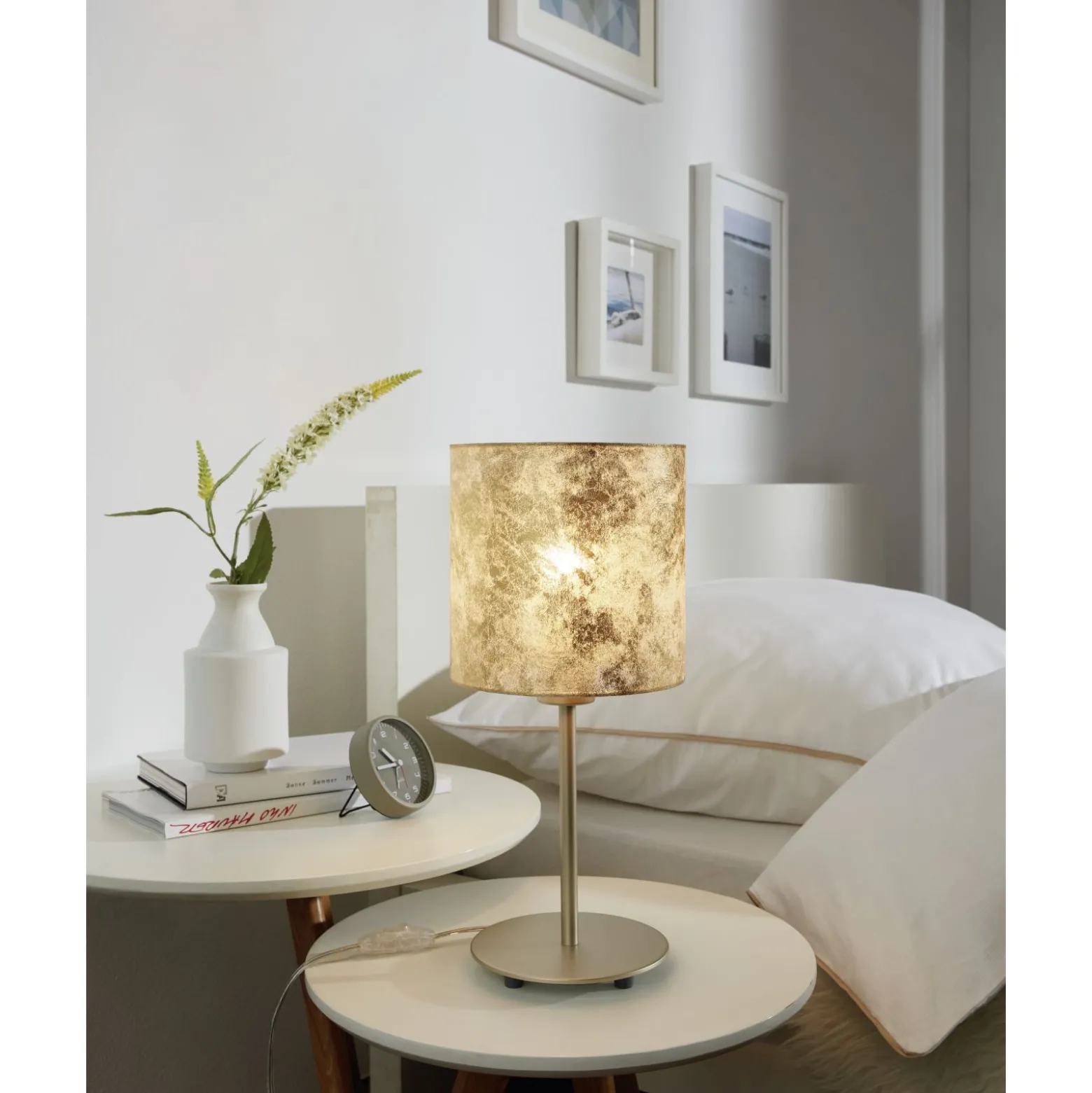 Eglo Bordslampa Viserbella Stål Guld | Passande För 1x E27