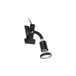 Eglo Clamp Parrini 1 Stål Svart 4.5W 345lm - 830 Varm Vit | IP20 - Inkl. 1x GU10