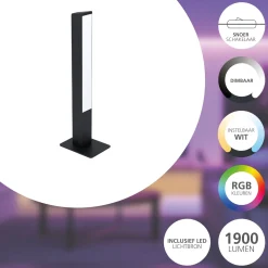 Eglo Connect.Z Smart Bordslampa Simolaris-Z Aluminium Svart 16W 1900lm - 827-865 Justerbar Vit | Dimbar