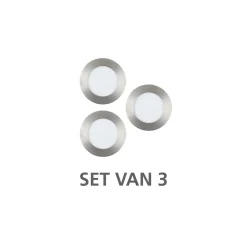 Eglo Connect.Z Smart Infälld Spot Badrumsbelysning Fueva 6-Z Plast Satin Nickel 8.4W 1020lm - 827-865 Justerbar Vit + RGB | Dimbar