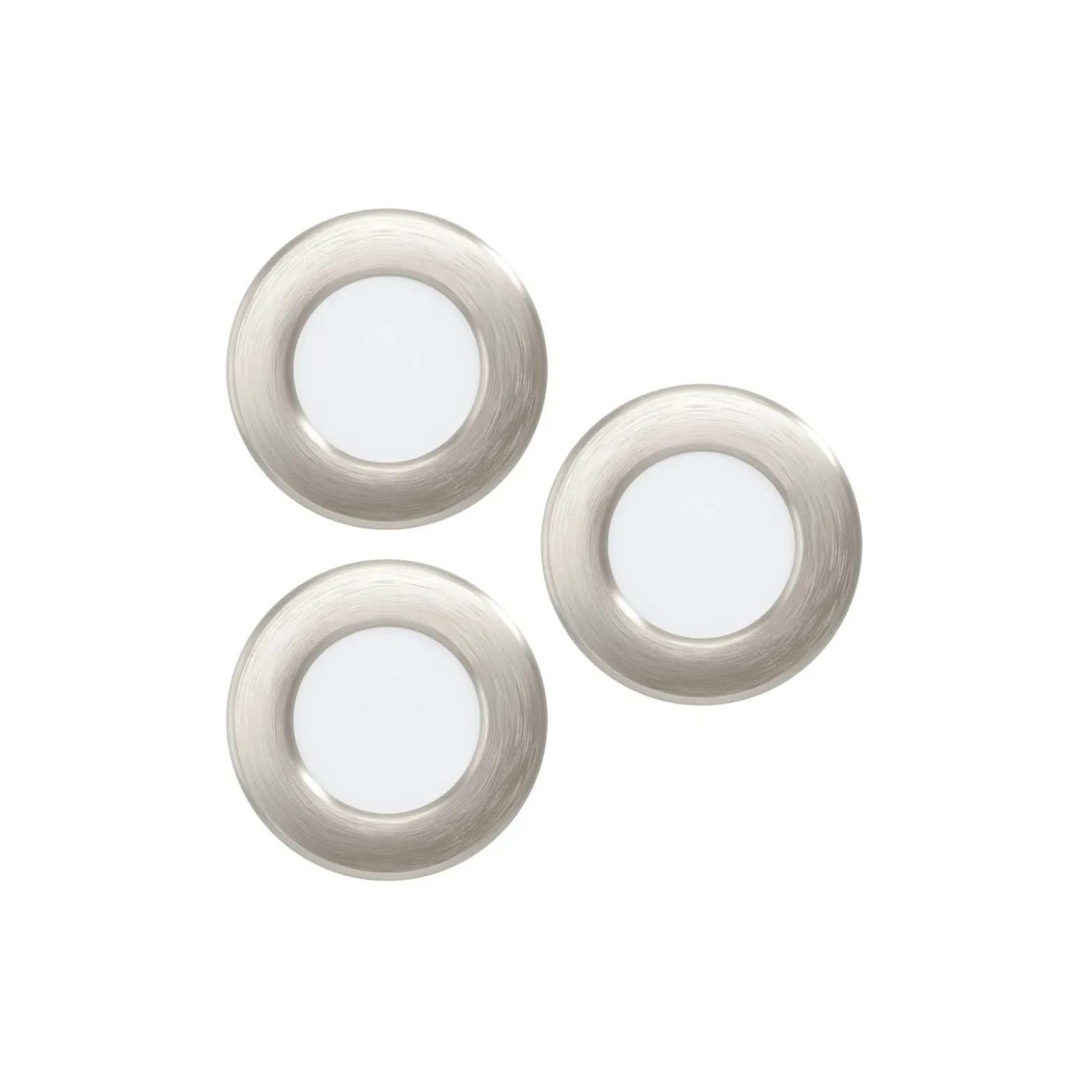 Eglo Connect.Z Smart Infälld Spot Badrumsbelysning Fueva 6-Z Plast Satin Nickel 8.4W 1020lm - 827-865 Justerbar Vit + RGB | Dimbar