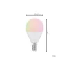 Eglo Connect.Z Smart LED Boll E14 Matt 4.9W 470lm - 827 Extra Varm Vit | Dimbar - Ersättare 40W