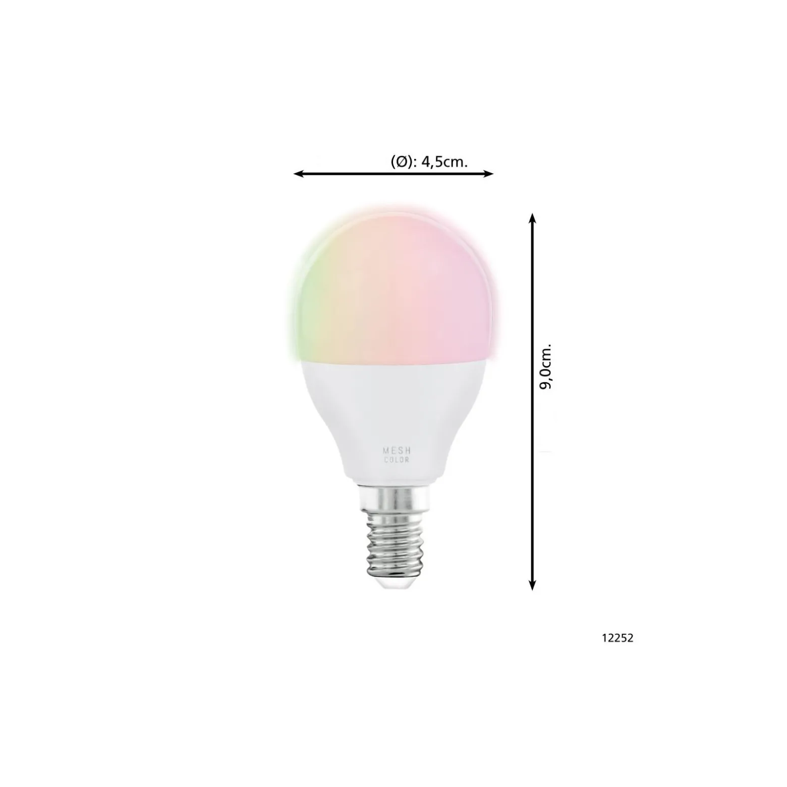Eglo Connect.Z Smart LED Boll E14 Matt 4.9W 470lm - 827 Extra Varm Vit | Dimbar - Ersättare 40W