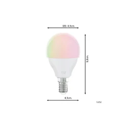 Eglo Connect.Z Smart LED Boll E14 Matt 4.9W 470lm - 827 Extra Varm Vit | Dimbar - Ersättare 40W