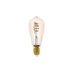 Eglo Connect.Z Smart LED Edison E27 Filament Ambar 4.9W 360lm - 827-865 Justerbar Vit | Dimbar - Ersättare 25W