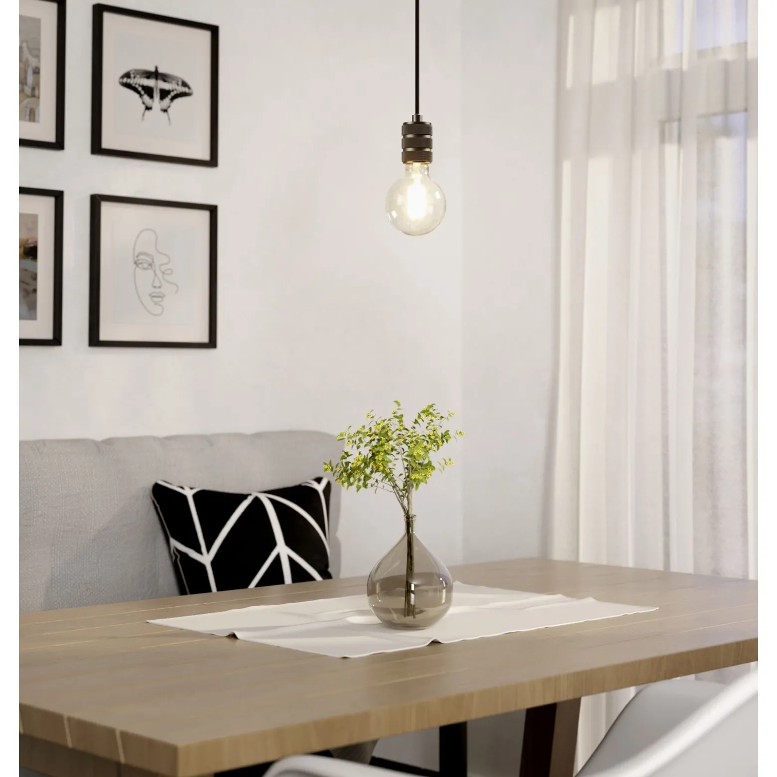 Eglo Connect.Z Smart LED E27 Globe Filament Klar 6W 806lm - 827 Extra Varm Vit | Dimbar - Ersättare 60W