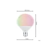 Eglo Connect.Z Smart LED Globe E27 Matt 13.5W 1300lm - 827 Extra Varm Vit | Dimbar - Ersättare 100W