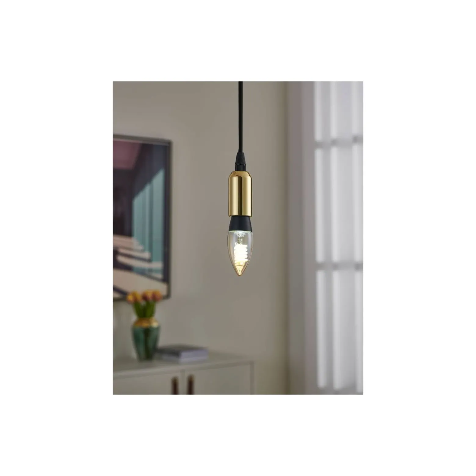Eglo Connect.Z Smart LED Kronljus E14 Filament Ambar 4.9W 320lm - 827-865 Justerbar Vit | Dimbar - Ersättare 25W