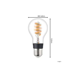 Eglo Connect.Z Smart LED Päron E27 Filament Klar 4.9W 320lm - 830 Varm Vit + RGB | Dimbar - Ersättare 25W
