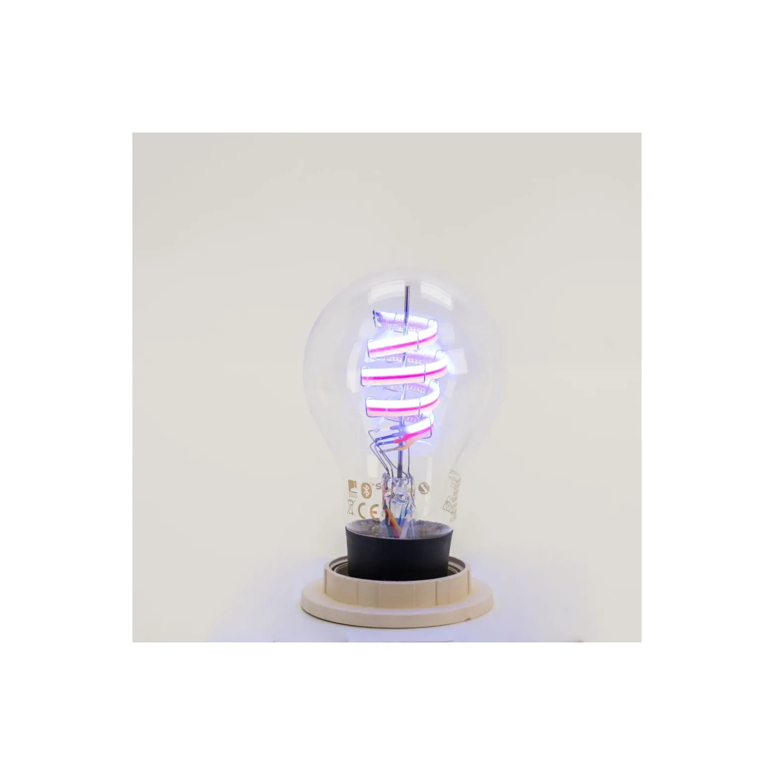 Eglo Connect.Z Smart LED Päron E27 Filament Klar 4.9W 320lm - 830 Varm Vit + RGB | Dimbar - Ersättare 25W
