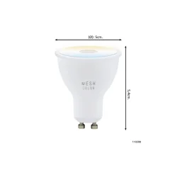 Eglo Connect.Z Smart LED Spot GU10 PAR16 4.9W 400lm 42D - 827-865 Justerbar Vit | Dimbar - Ersättare 57W