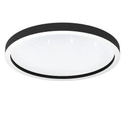 Eglo Connect.Z Smart Taklampa Aluminium Svart 34W 4100lm - 827-865 Justerbar Vit + RGB | 570mm - Dimbar