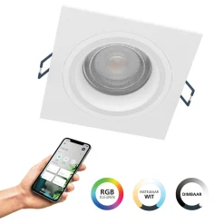 Eglo Connect.Z Smart Taklampa Carosso Aluminium Vit 4W 440lm - 827-865 Justerbar Vit | Dimbar
