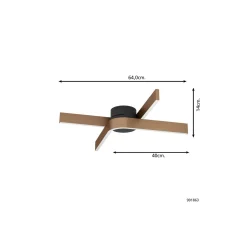 Eglo Connect.Z Smart Taklampa Folcino-Z Stål Bronze, Svart 36W 3720lm - 827-865 Justerbar Vit + RGB | Dimbar