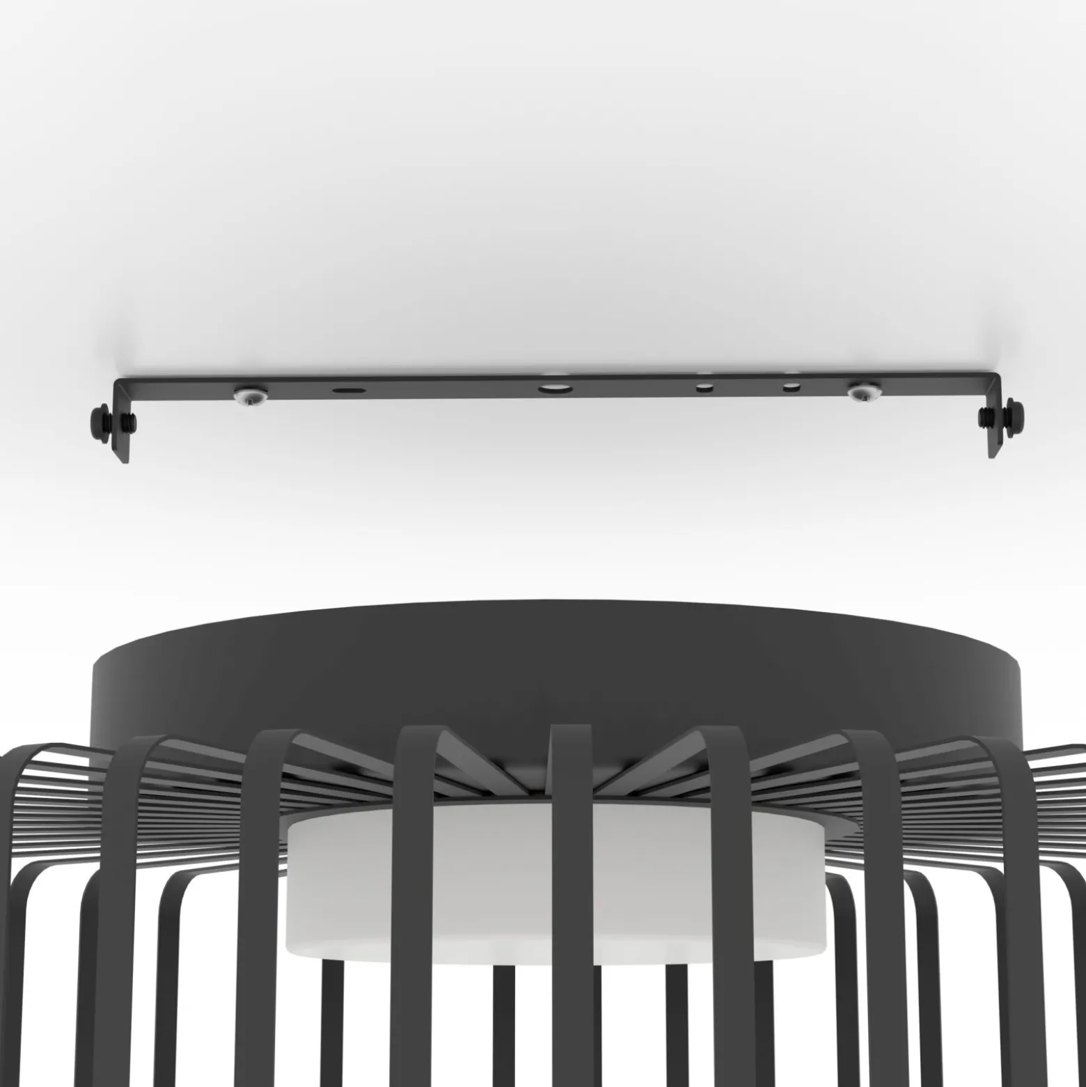 Eglo Connect.Z Smart Taklampa Ginestrone-Z Stål Svart 22W 2450lm - 827-865 Justerbar Vit | 450mm - Dimbar