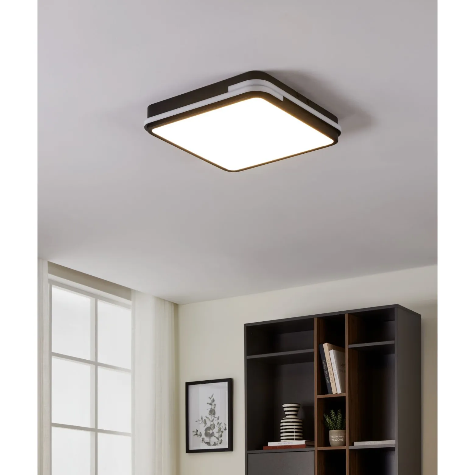 Eglo Connect.Z Smart Taklampa Genovese-Z Aluminium Svart 22W 2600lm - 827-865 Justerbar Vit | Dimbar