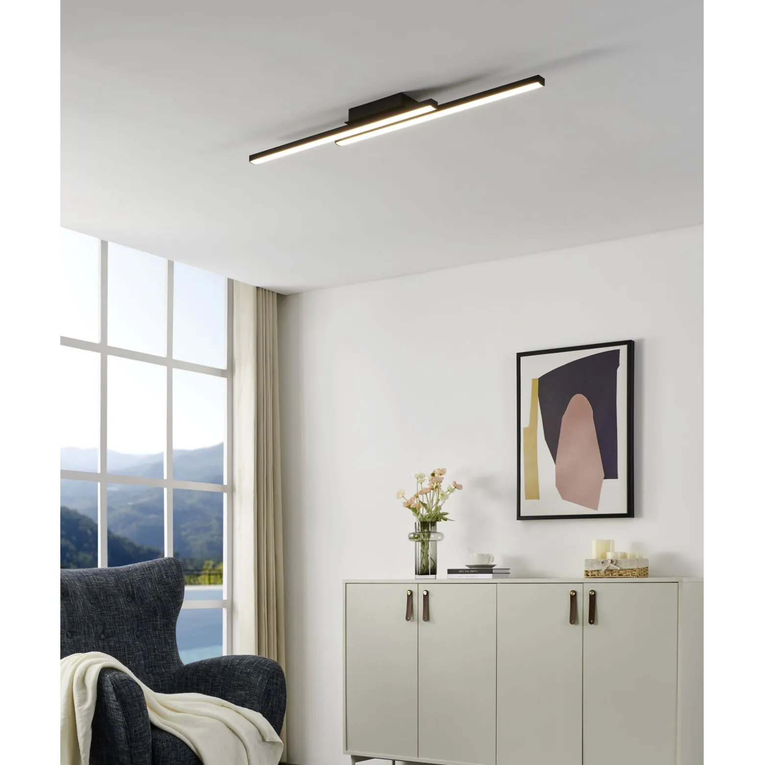 Eglo Connect.Z Smart Taklampa Fraioli-Z Aluminium Svart 17W 2100lm - 827-865 Justerbar Vit | Dimbar