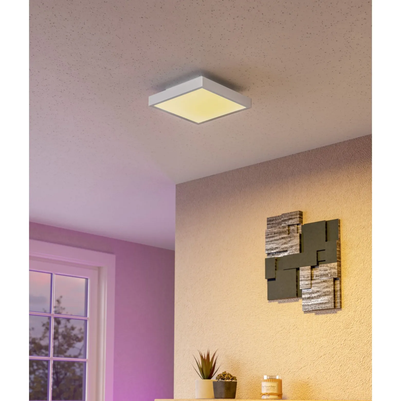 Eglo Connect.Z Smart Taklampa Turcona-Z Stål Vit 16W 1750lm - 827-865 Justerbar Vit | Dimbar