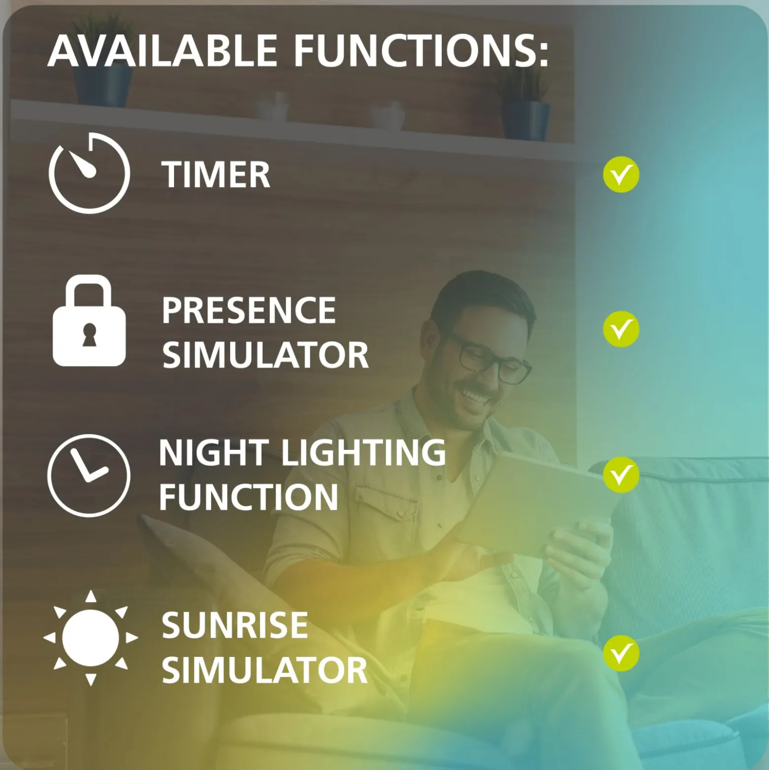 Eglo Connect.Z Smart Taklampa Turcona-Z Stål Vit 16W 1750lm - 827-865 Justerbar Vit | Dimbar