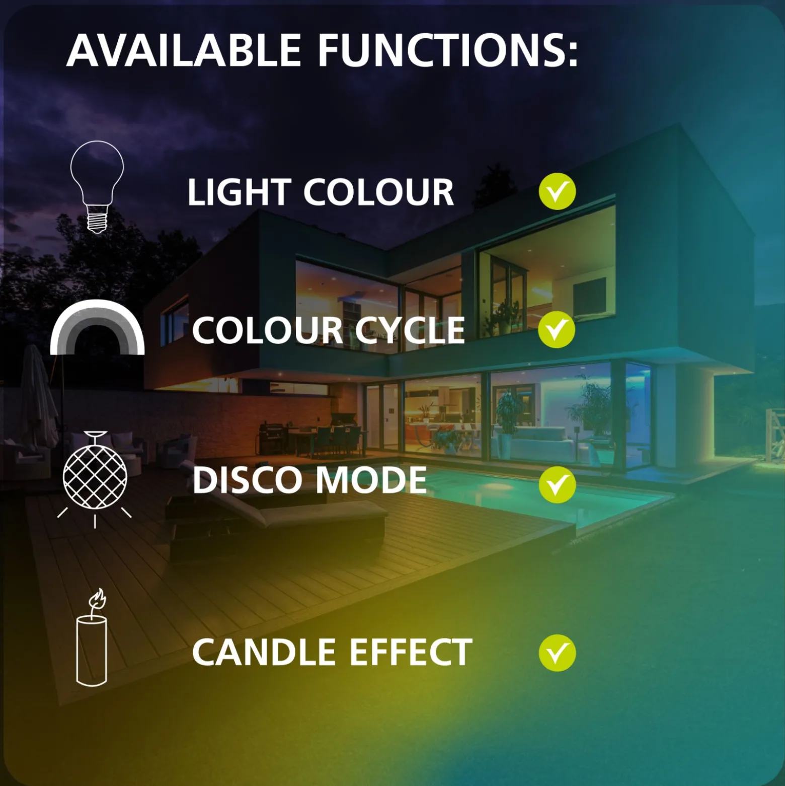 Eglo Connect.Z Smart Vägglampa Marghera- Stål Svart 15W 1700lm - 827-865 Justerbar Vit | Dimbar