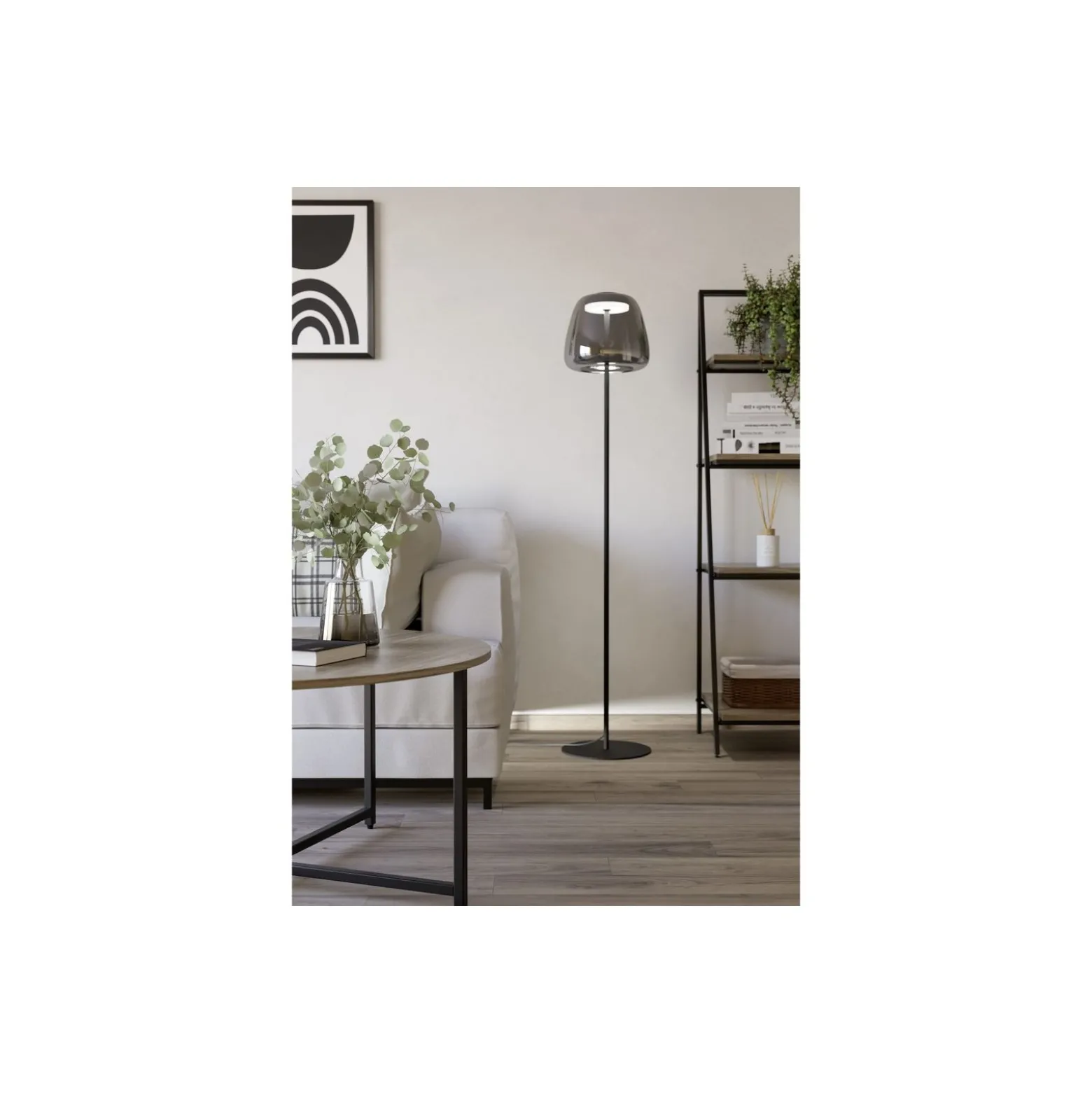 Eglo Golvlampa Alfero-Z Stål Svart 15.5W 2000lm - 827-865 Justerbar Vit + RGB | IP20 - Zigbee Dimbar