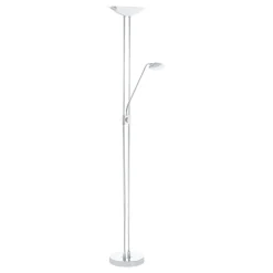 Eglo Golvlampa Baya Led Stål Krom 20W 2440lm - 830 Varm Vit | Dimbar