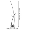 Eglo Golvlampa Cardoncito Stål Svart Vit 20W 2400lm - 827-865 Justerbar Vit