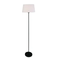 Eglo Golvlampa Febres Stål Svart Vit | Passande För 1x E27
