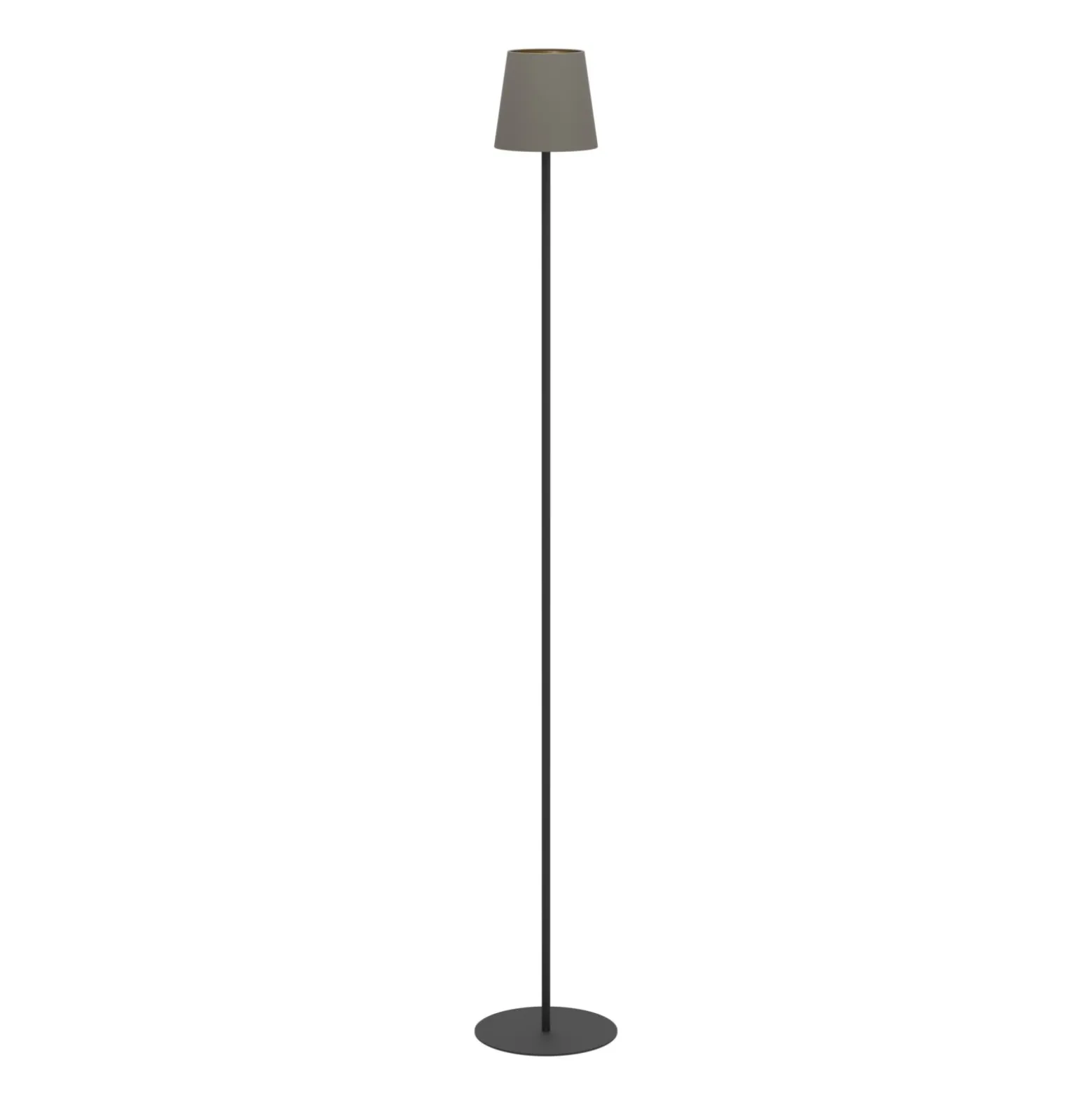 Eglo Golvlampa Fiorana Stål Svart Guld | Passande För 1x E14