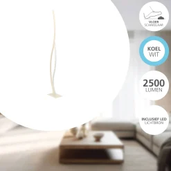 Eglo Golvlampa Grisolia Stål Brun 20W 2500lm - 840 Kallvit