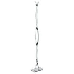 Eglo Golvlampa Lasana 2 Stål Aluminium Krom 36W 4700lm - 830 Varm Vit